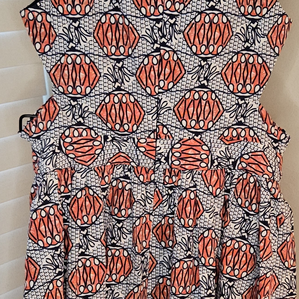 Zara TRF Cutout Waist Mini Dress in African Lantern Print - Picture 3 of 13